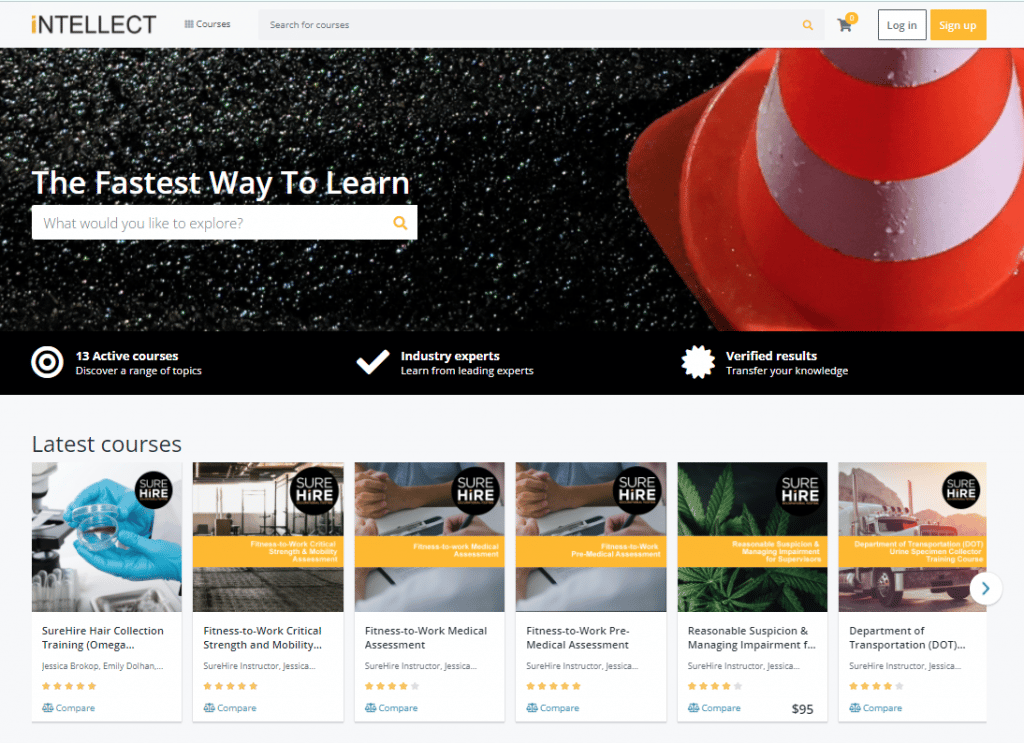 Intellect Learning Management System by SureHire Inc.